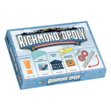 Late for The Sky Richmond-Opoly City Board Game - Family Strategy Fun, Virginia Theme, Ages 8+, 2-6 Players, Classic or 1-Hour Play, Ideal Gift