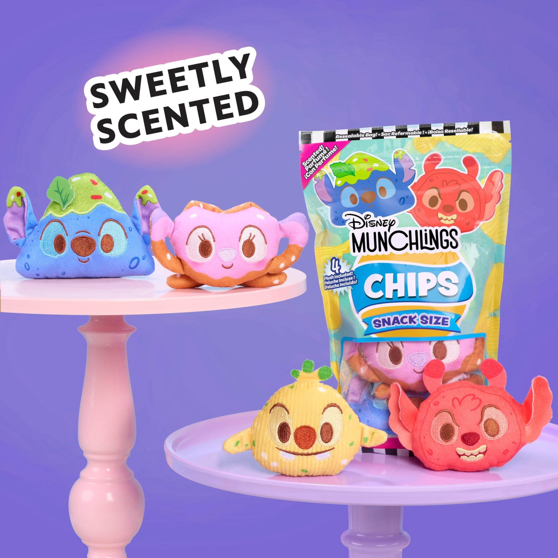 Disney Munchlings Snack Pack Classic Chips Collectible Plush