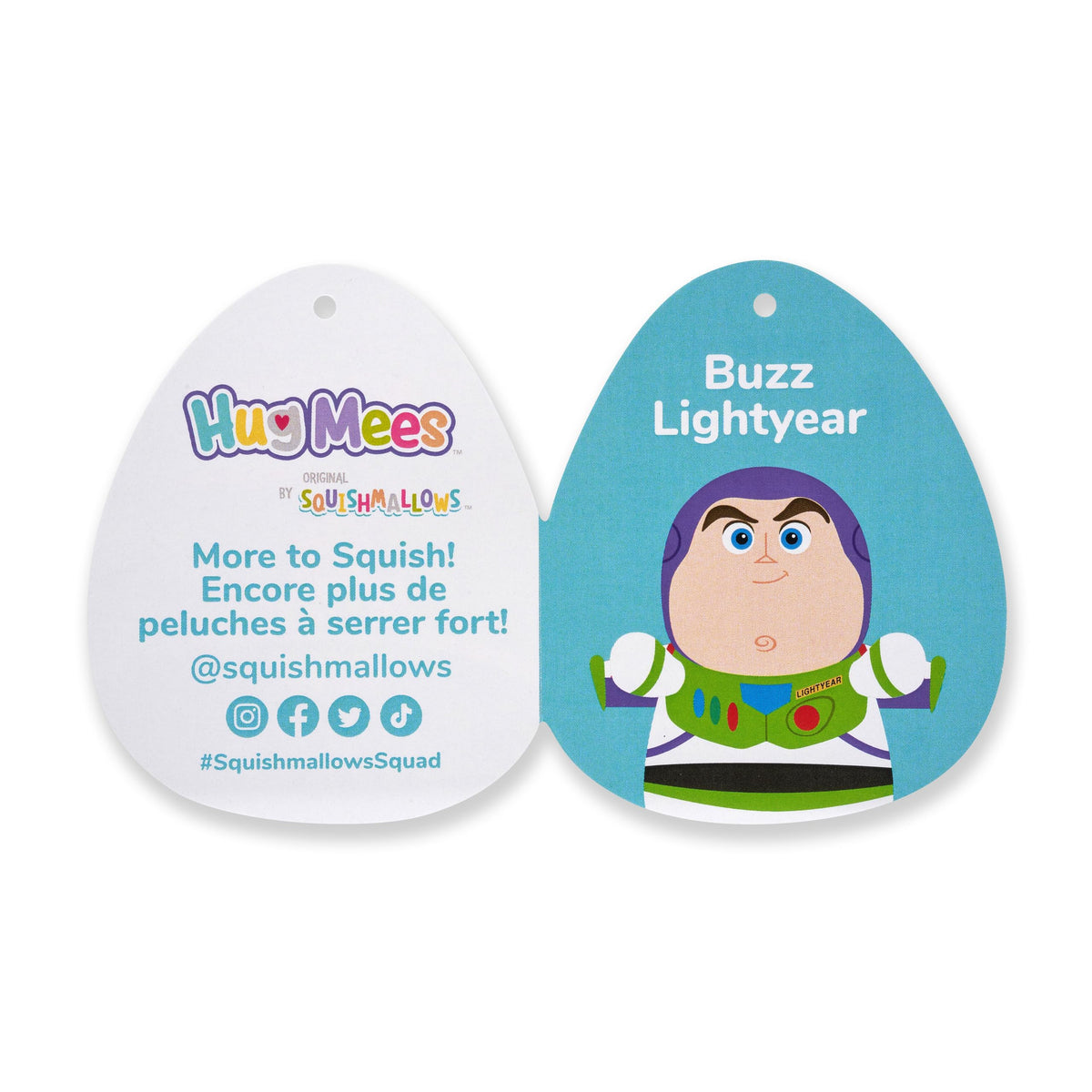 Squishmallows Original Disney Pixar 10in Buzz Lightyear “Toy Story 5” HugMees - Ultrasoft Official Jazwares Plush (Medium-Sized)