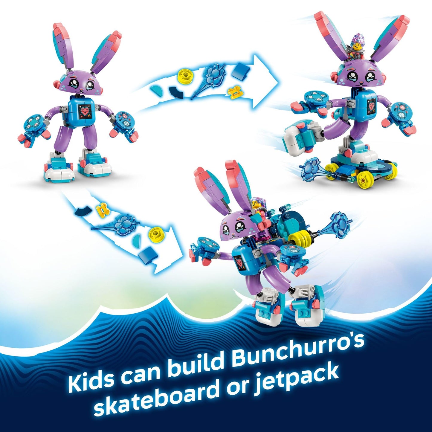 LEGO DREAMZzz Izzie and Bunchurro The Gaming Bunny - Fantasy Bunny Toy for Kids, Boys and Girls, Ages 7+ - Building Set with Hero Minifigure - Gift