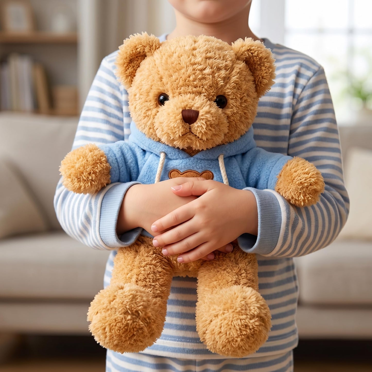 Sibupue Teddy Bear Stuffed Animals Soft Plush Cute Teddy Bear Doll for Boys Girls 15 in (taidi Xiong lanse 40cm)
