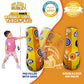 INFLATABLE DUDES Target Bag Ninja Dinosaur 47”- Kids Punching Bag|Sand-Base