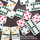 CHH 2322 Double 6 Jumbo Dominoes with Color Dot, 8.25-inch Length