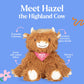 Lilly's Love Weighted Stuffed Animals for Adults & Kids - 5lb Highland Cow Plush for Anxiety, ADHD & Sensory | Machine Washable Weighted Stuffed
