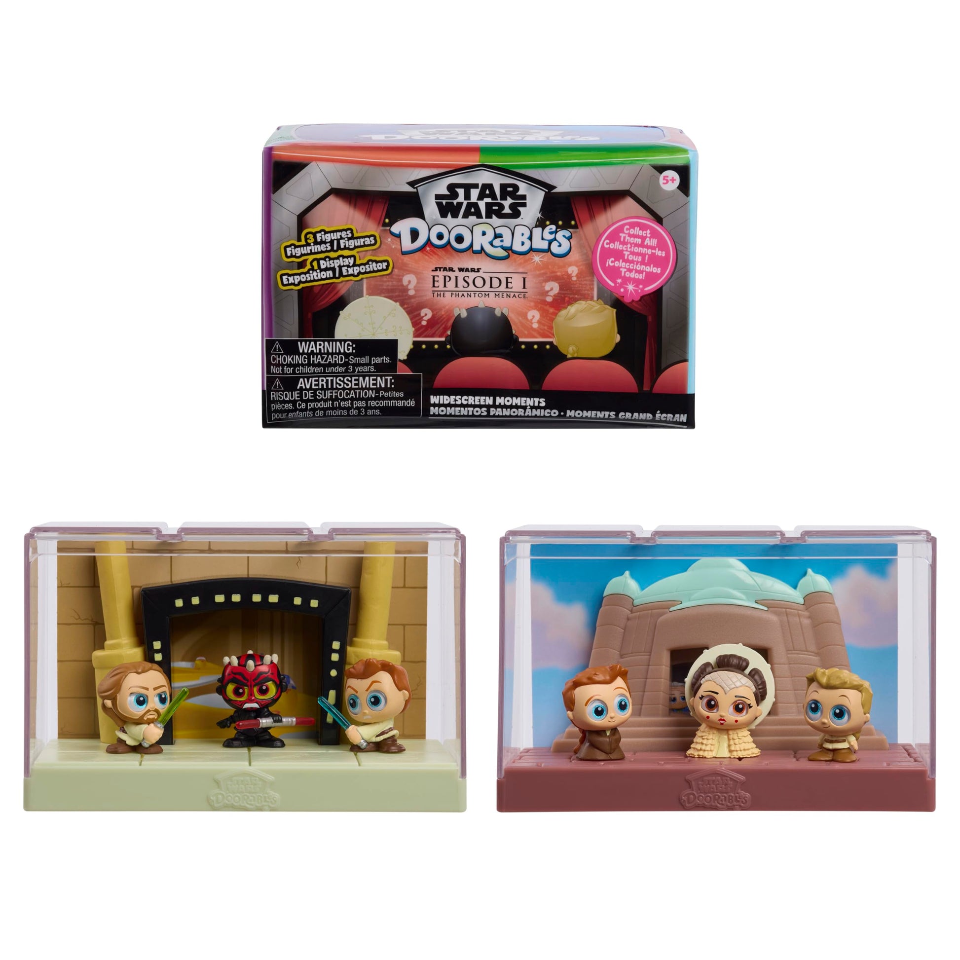 Star Wars™ Doorables Widescreen Moments - Star Wars: THE Phantom Menace™, Collectible Figures, Kids Toys for Ages 5 Up by Just Play