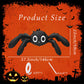 Tedercle 57 Inches Spider Foil Balloon, Large Cute 6-Legged Black Spider Design Mylar Balloon for Spooky Trick-or-Treating, Haunted House Decorations