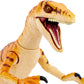 Mattel Jurassic World Toys Amber Collection Tiger Velociraptor 6-in Dinosaur Action Figure, Movie-Authentic Detail, Movable Joints & Figure Display