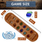 Coffee Table African Stone Game - Solid Wood with Walnut Stain