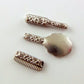 Dolls House Dressing Table Set Mirror Brush Comb Silver