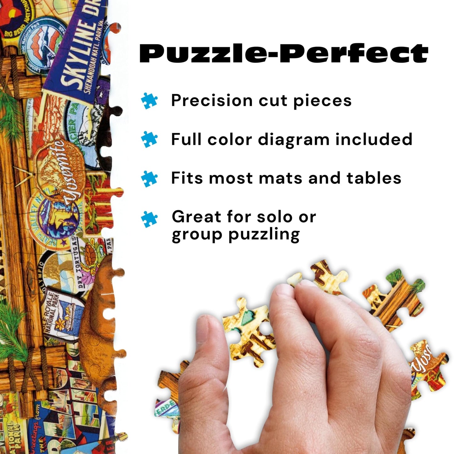 Buffalo Games - Our National Parks Collage - 2000 Piece Puzzle for Adults