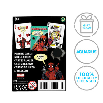 Aquarius Deadpool Quotes Playing Cards - Deadpool Themed Deck of Cards for Your Favorite Card Games - Officially Licensed Deadpool Merchandise