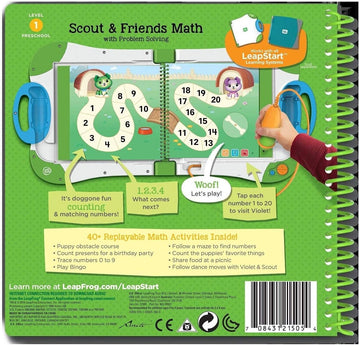 LeapFrog LeapStart Preschool Activity Book: Scout & Friends Math and Problem Solving