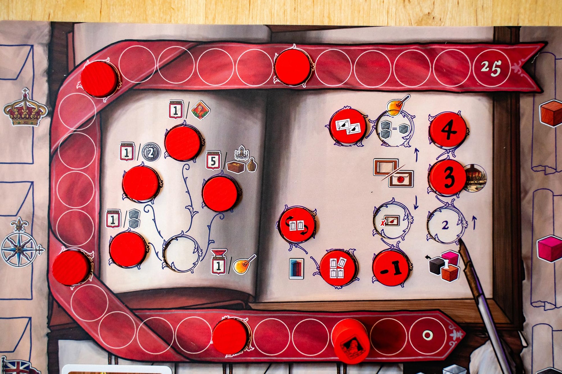 Capstone Games Stephens - The Glassmaking Card-Based Strategy Board Game for Adults, 1-4 Players, 90 Minutes, Solo Board Game, Competitive Resource