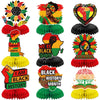 Black History Month Decorations: 9pcs Black History Month Honeycomb Centerpieces for African American Holiday Party Table Decor