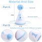 WAOUH Boys 1st Birthday Hat and Highchair Banner - Blue and WHite Party Decoration (BAI LAN TAO CAN)