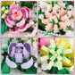 HIGH GODO Flowers Bouquet Building Set, Flowers Basket Building Blocks with Light, 706PCS Botanical Building Kit, Anniversaries Birthday for Women