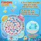 Pakoo Magnetic Fishing Game Toys, Rotating Board Game with Music Including 45 Fishes and 8 Fishing Poles, Christmas Party Game Toys for Kids Age 3 4 5