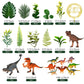 Dinosaur Cake Toppers Artificial Plants Grass Cake Decorations for Dinosaur Theme Jungle Birthday Supplies (Style 2)