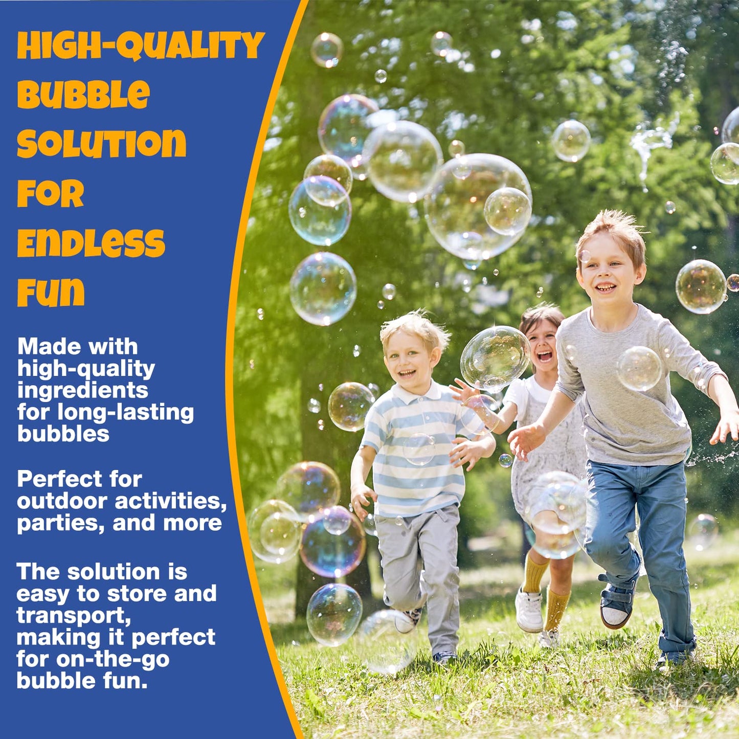 PlayRoute Bubble Solution | Bubbles Refill Solution 4L/136oz. | 2-Pack Ready to Use Solution for Bubble Machines & Other Bubble Blower Toys