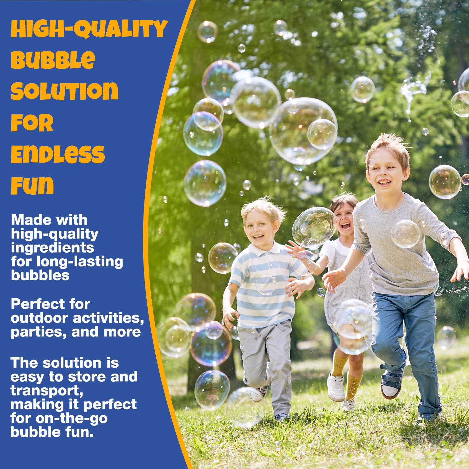 PlayRoute Bubble Solution | Bubbles Refill Solution 4L/136oz. | 2-Pack Ready to Use Solution for Bubble Machines & Other Bubble Blower Toys