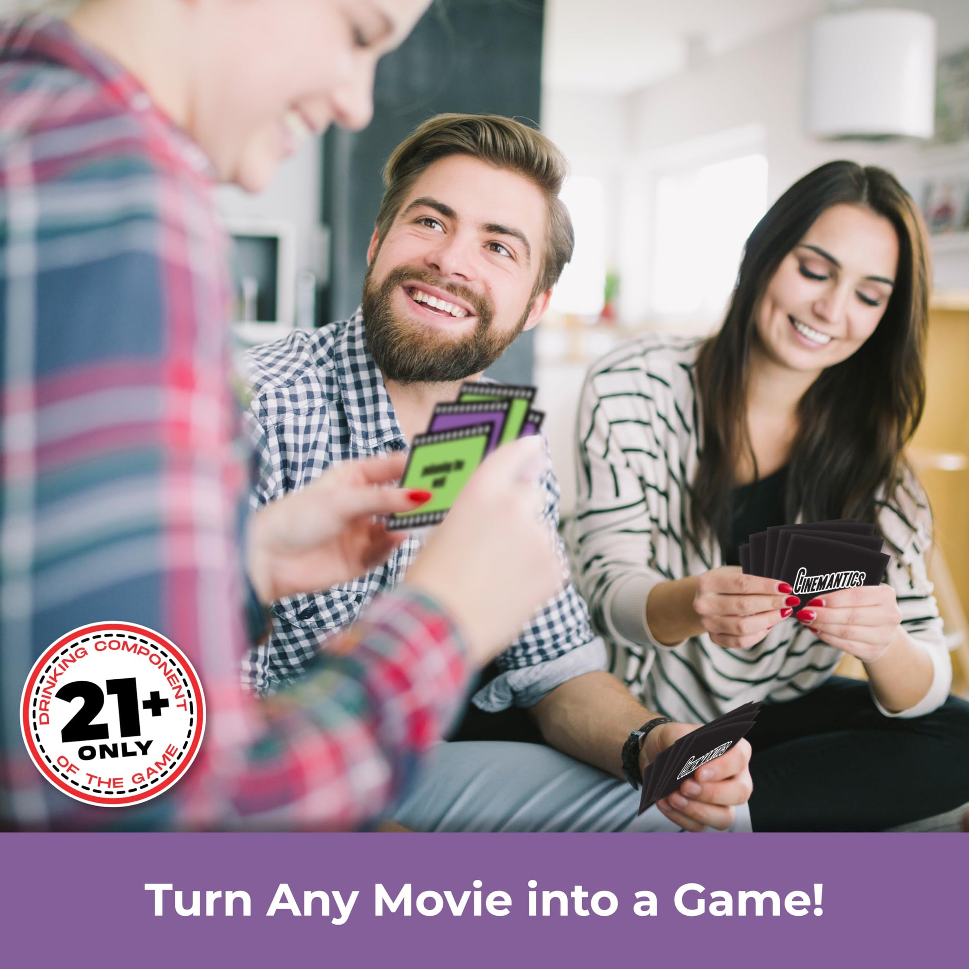 FITZ Cinemantics Adult Party Game - Turn Any Movie into a Game with Hilarious Cards and Fast Gameplay - Rated R Version for Ages 17+, 2+ Players, 30
