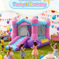 AirMyFun Pink Inflatable Toddler Bounce House with Blower, Indoor/Outdoor Jumping Castle for Kids 3-8, Inflatable Bouncy House with Slide, 82011B