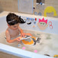 Buddy & Barney: Silly Faces Bath Time Stickers - 36 Reusable Foam Stickers & Mesh Storage Bag, Mix & Match, Fun Tub & Water Toy, Toddlers & Kids Age