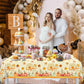 Little Pumpkin Baby Shower Decorations 3Pcs Little Pumpkin is On The Way Tablecloths Fall Theme Disposable Plastic Rectangle Table Covers for Autumn