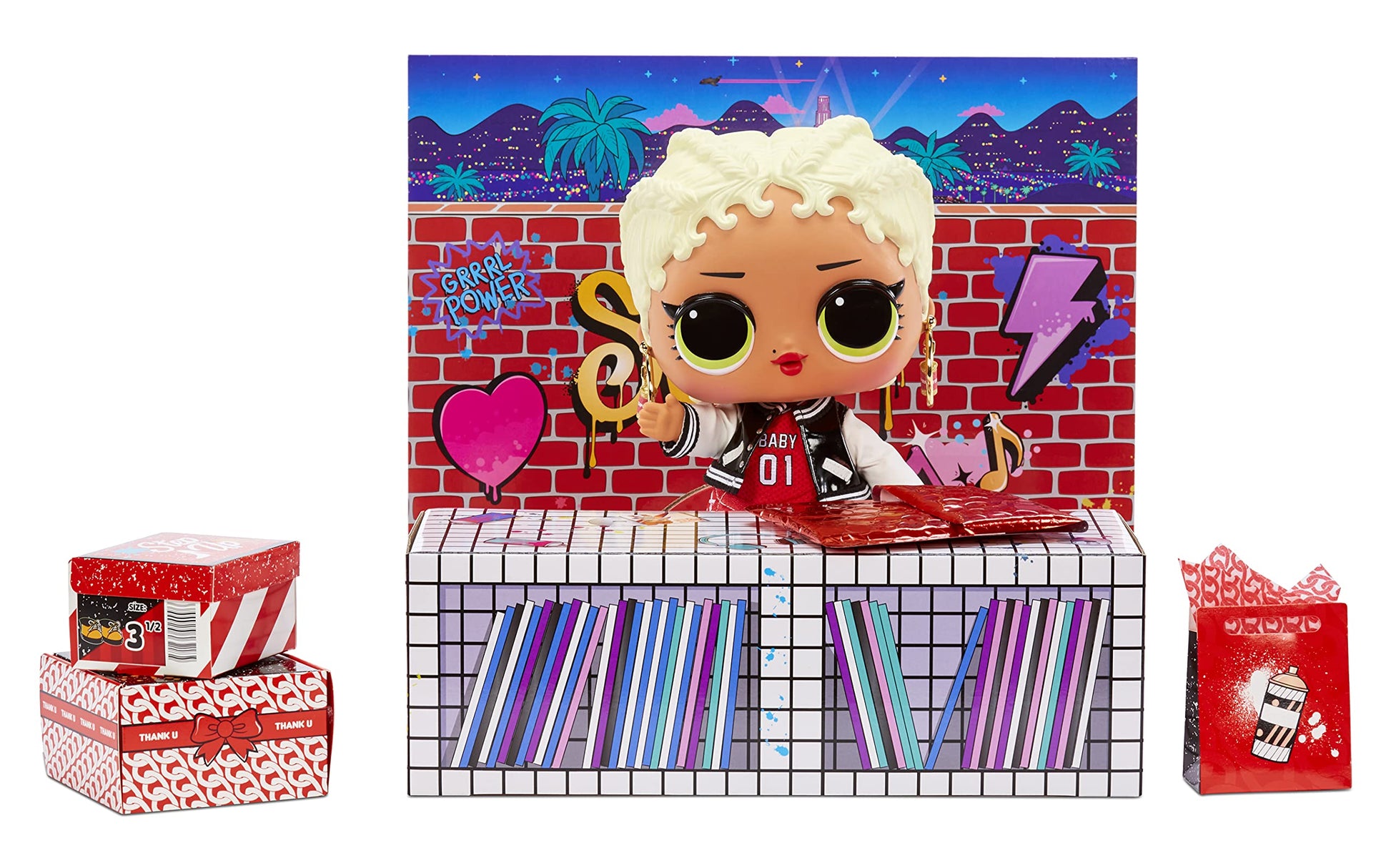 L.O.L. Surprise! Big Baby MC Swag - 11" Large ,Doll with Colorful, Mix & Match Fashion Accessories, Wear and Share Earrings, Collectible Gift for