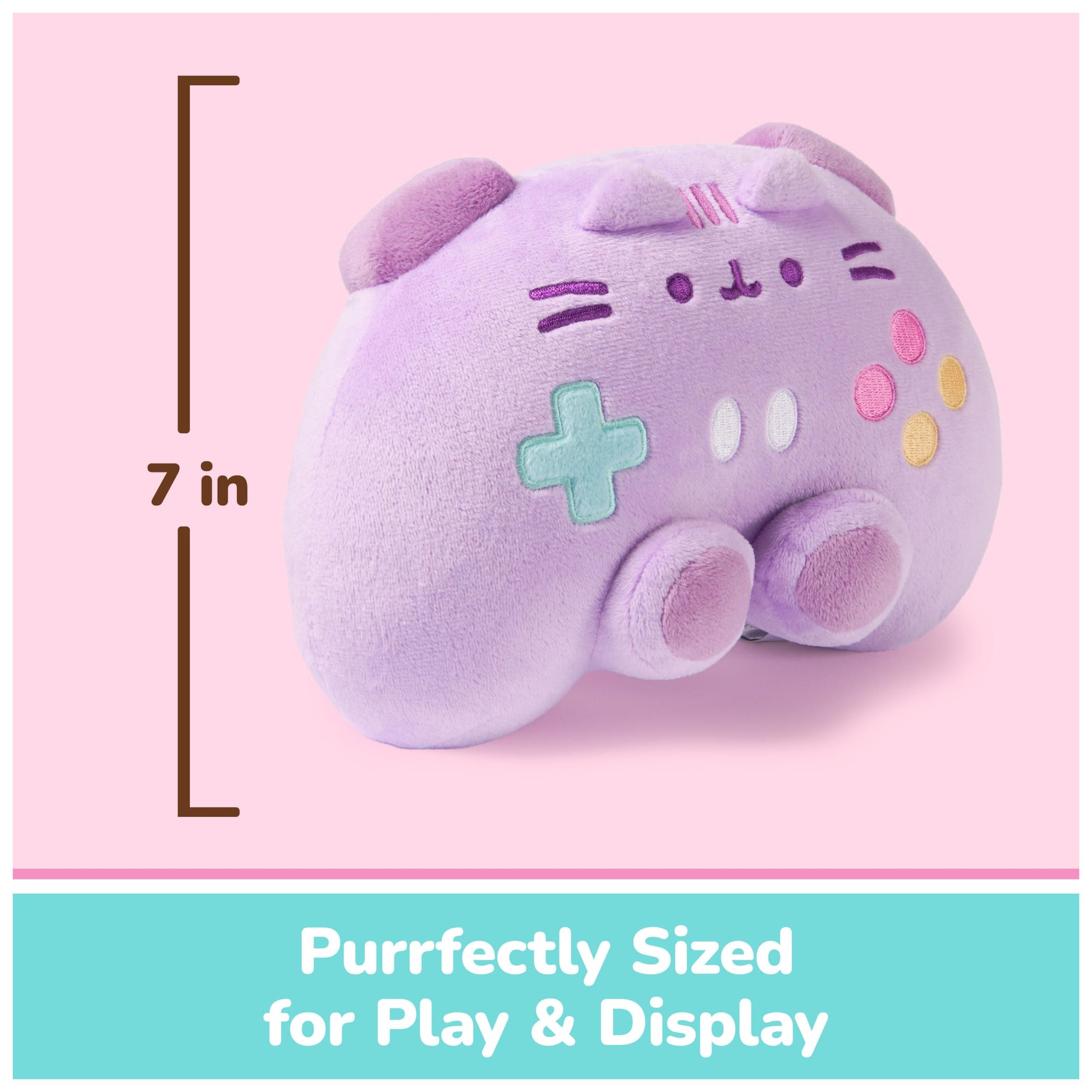 GUND Pusheen Gaming Controller 7-Inch Plush Toy for Ages 8+
