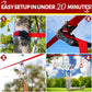 Ninja Warrior Obstacle Course for Kids 56ft Slackline with 11 Accessories