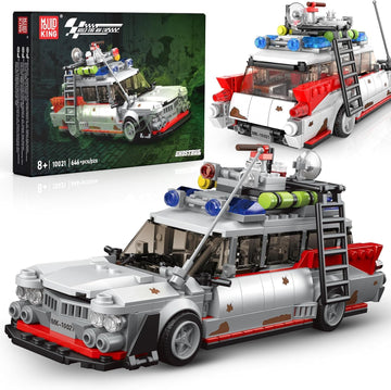 Mould King Ghost Car ECTO-1 Building Sets for Boys Age 14+&Ghost Bus Movie Fans, Creative Classic Cars 10021 Cool Vehicles Model Kits Birthday Gifts