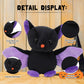 Made By Aliens Spooky Halloween Bat Stuffed Animal - Adorable Cute & Creepy Bat Plush Toy - Perfect Halloween Decor & Gift for All Ages - Limited