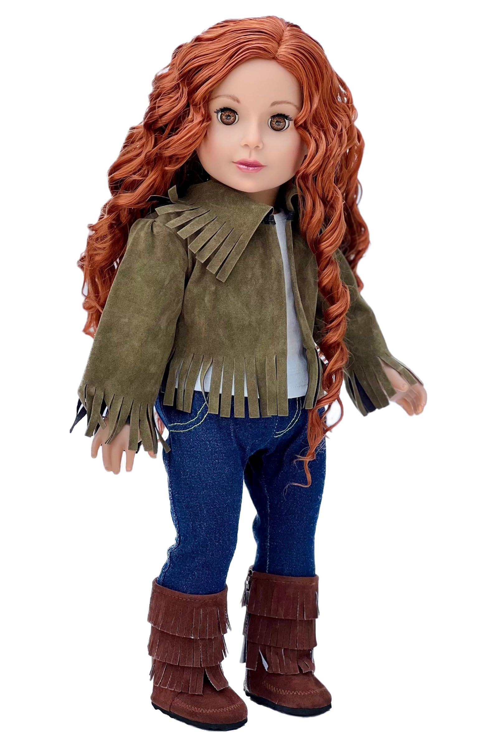 Siege Jacket - 4 Piece Outfit - Jacket, Tank Top, Jeans and Boots - Clothes Fits 18 Inch Doll - (Doll Not Included)