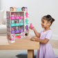 Melissa & Doug Beauty Kiosk Wooden Vending Machine Salon Play Set