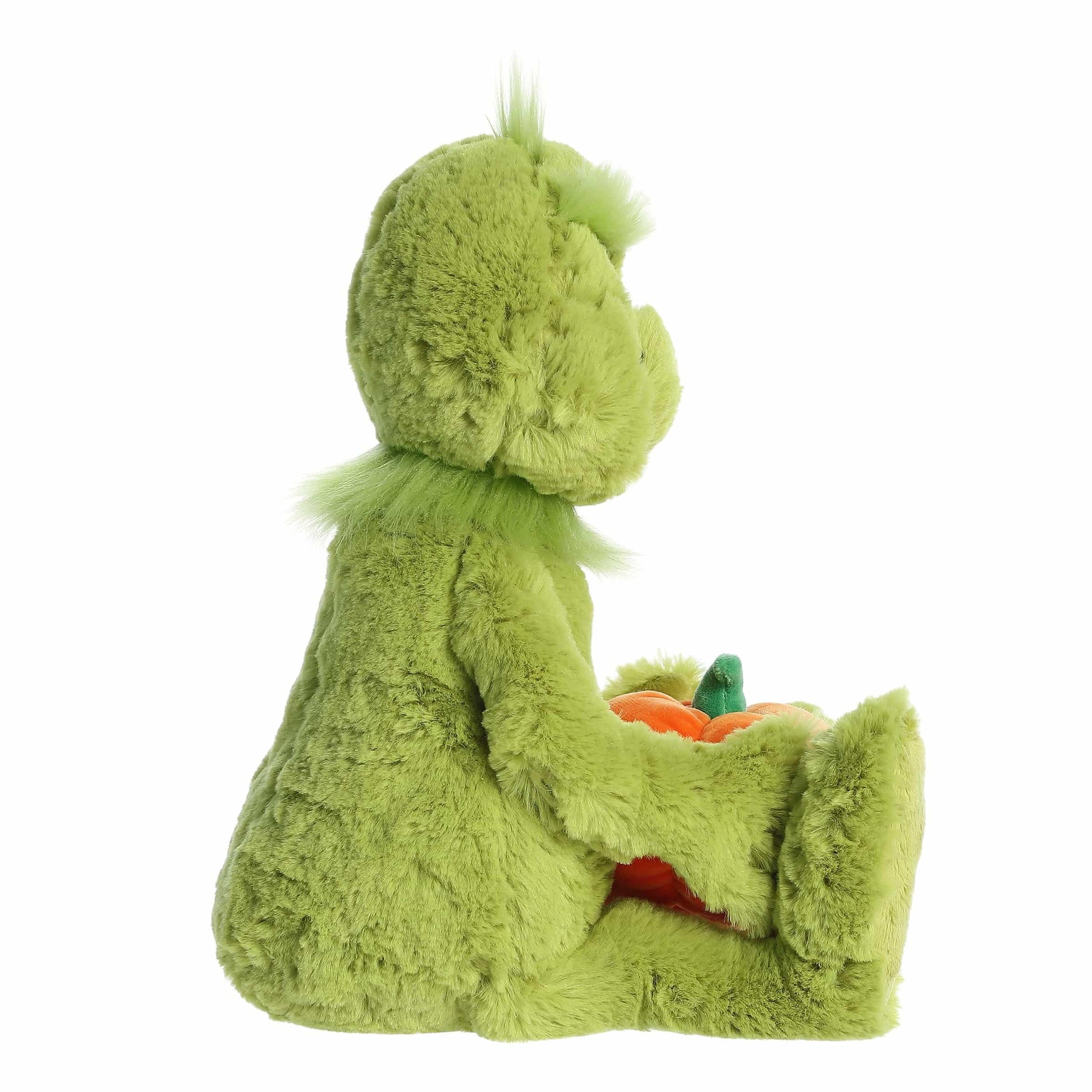 Aurora Spooky Dr. Seuss Jack-O-Lantern Grinch Stuffed Animal - Officially Licensed Plush for Imaginative Play - Perfect for Halloween Decorations