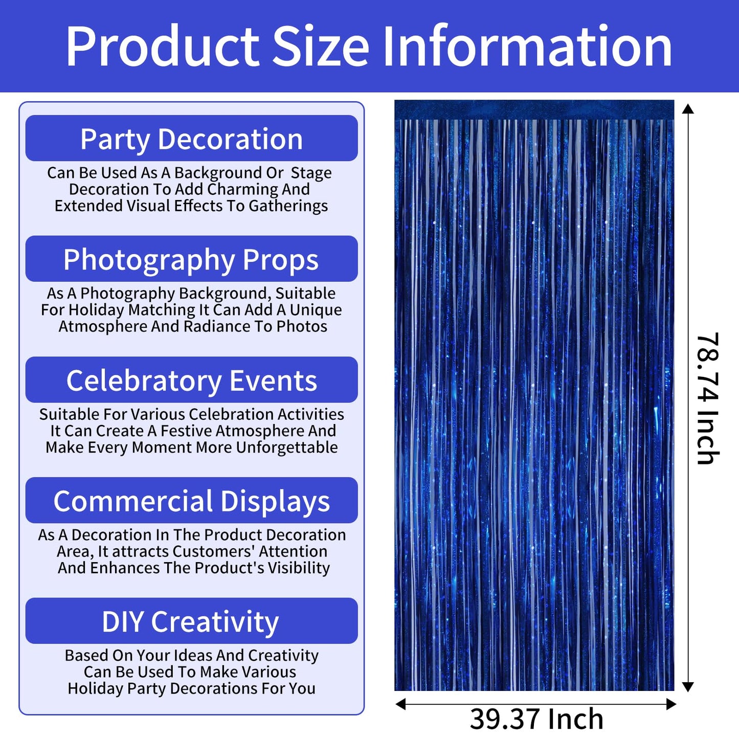 Picoway 4 Pack Foil Fringe Tinsel Backdrop Curtains, Birthday Engagement Bachelorette Party Decorations, Photo Booth Props Door Streamers Curtain