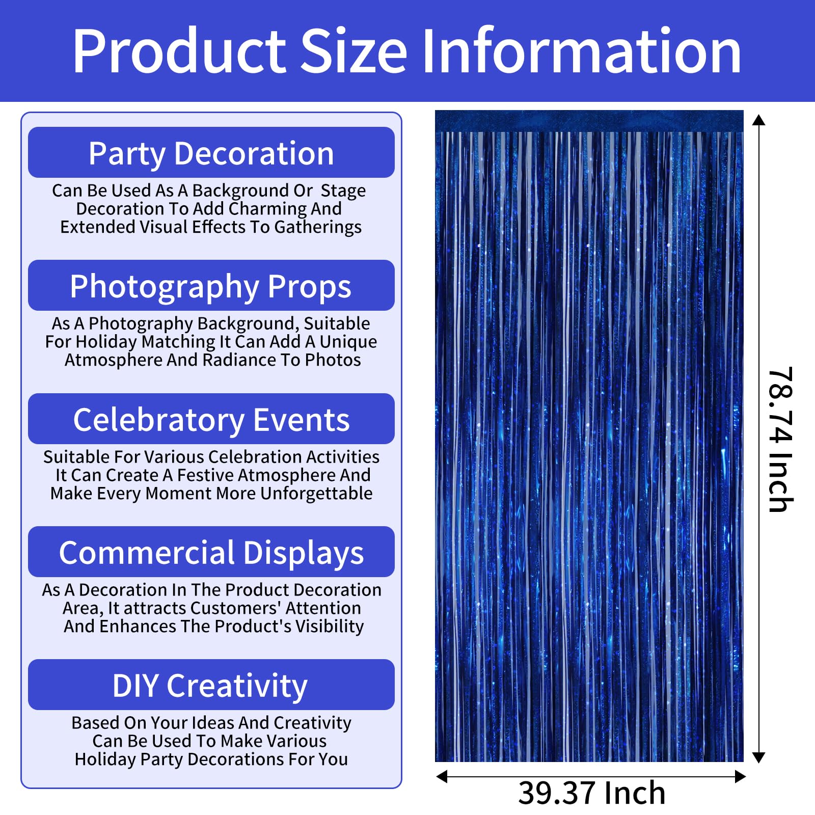 Picoway 4 Pack Foil Fringe Tinsel Backdrop Curtains, Birthday Engagement Bachelorette Party Decorations, Photo Booth Props Door Streamers Curtain