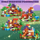 FunsBloomify Magnetic Blocks 120PCS Enchanted Forest | STEM Educational Building Toys for Kids Age 3+, Creative Stacking Construction Set with 0.8in