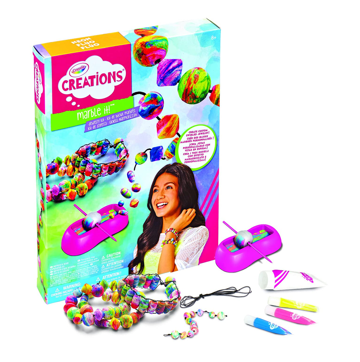 Crayola Creations Marbling It! Jewelry Kit