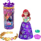 Mattel Disney Princess Toys, Small Doll Surprise, Royal Color Reveal, 6 Surprises Include Doll, Bracelet & 4 Pieces, Princess or Villain Series (Dolls