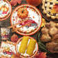 142Pcs Fall Party Plates and Napkins Party Supplies, Autumn Pumpkin Leaves Tableware Set with Cups,Banner,Pumpkin Tablecloth for Fall Harvest Party