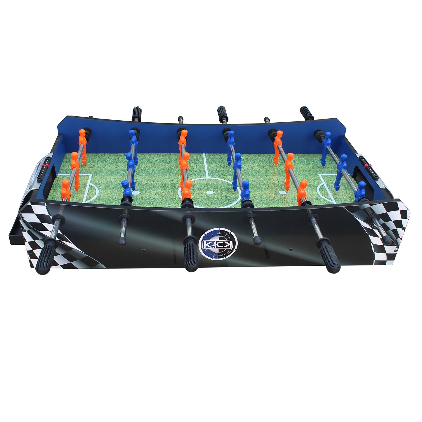 KICK Convoy 40" 4-in-1 Mini Tabletop Multi Game Table - Foosball, American Football, Push-Hockey and Ping Pong
