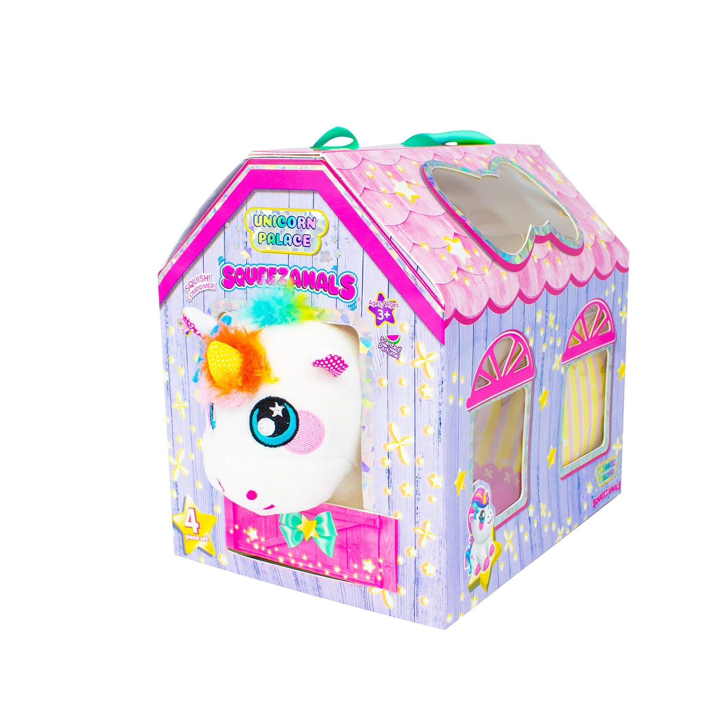 Squeezamals Plush Unicorn Palace