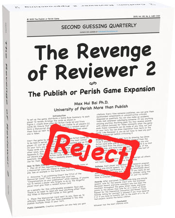 The Revenge of Reviewer 2: A Publish or Perish Game Expansion