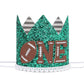 DSAANE Football Theme 1st Birthday Hat for Boys Girls, Sports Party Crown, Baby Shower Decorations, Cake Smash Photo Props, First Year Down