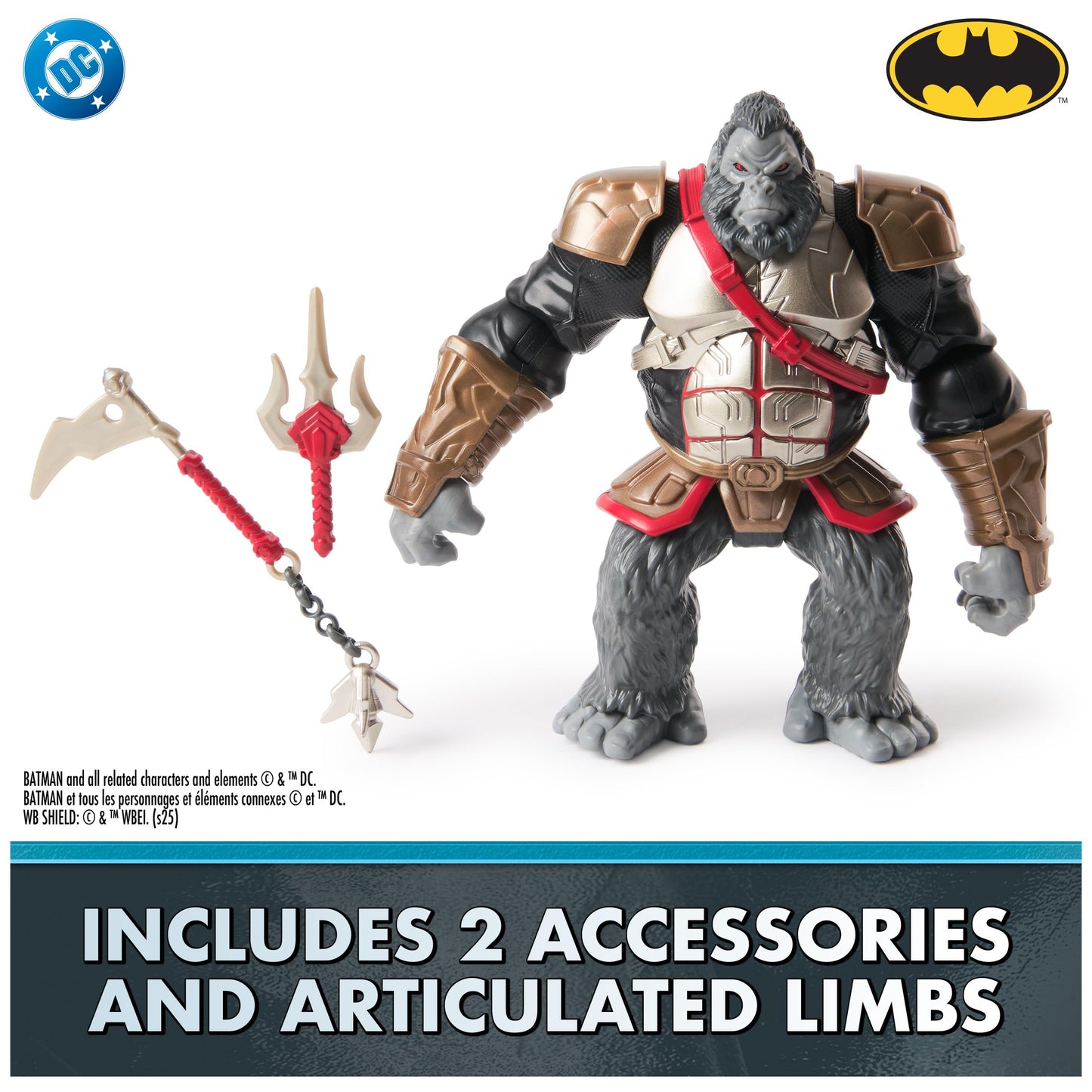 DC Comics Battle Clash Gorilla Grodd Action Figure, 6-Inch