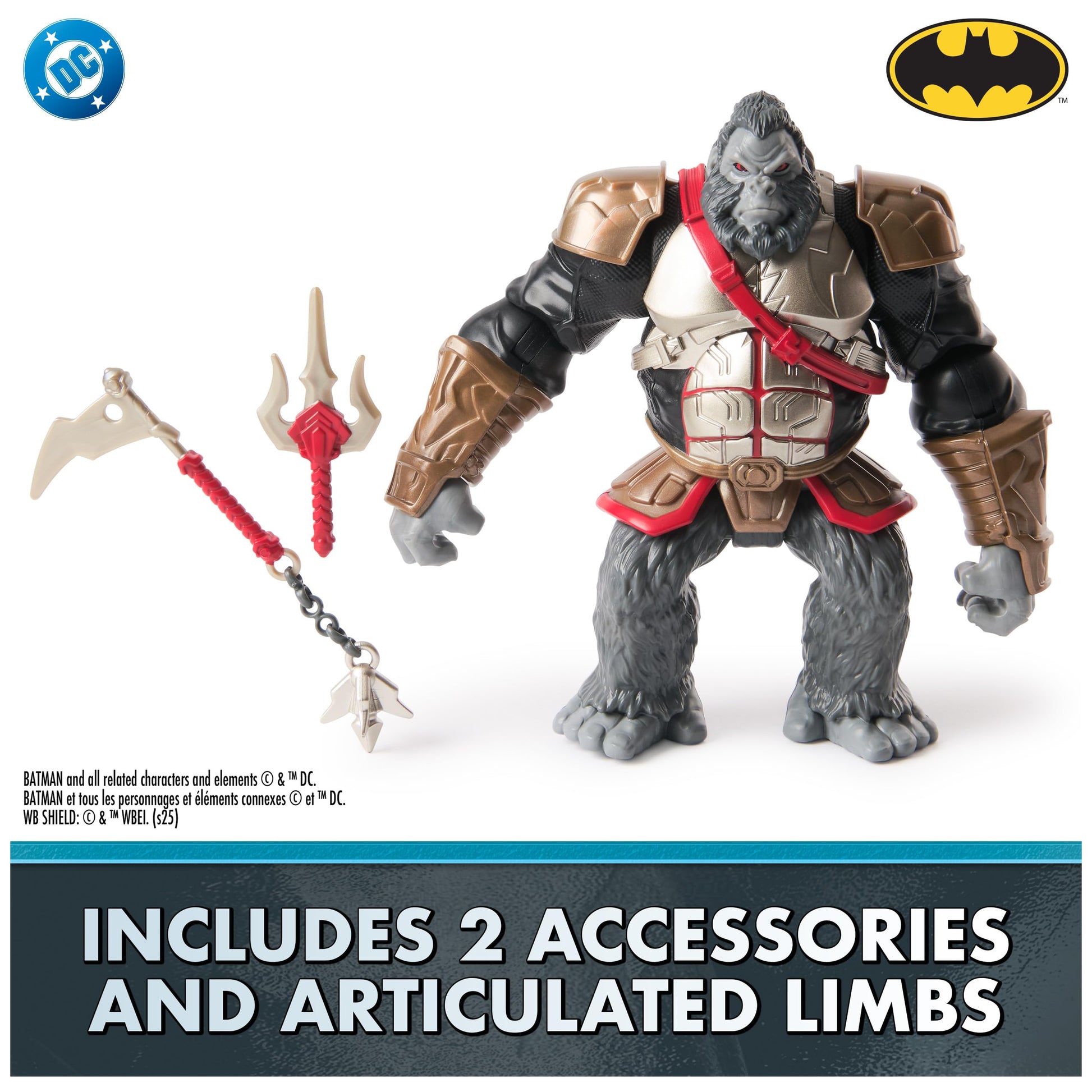 DC Comics Battle Clash Gorilla Grodd Action Figure, 6-Inch