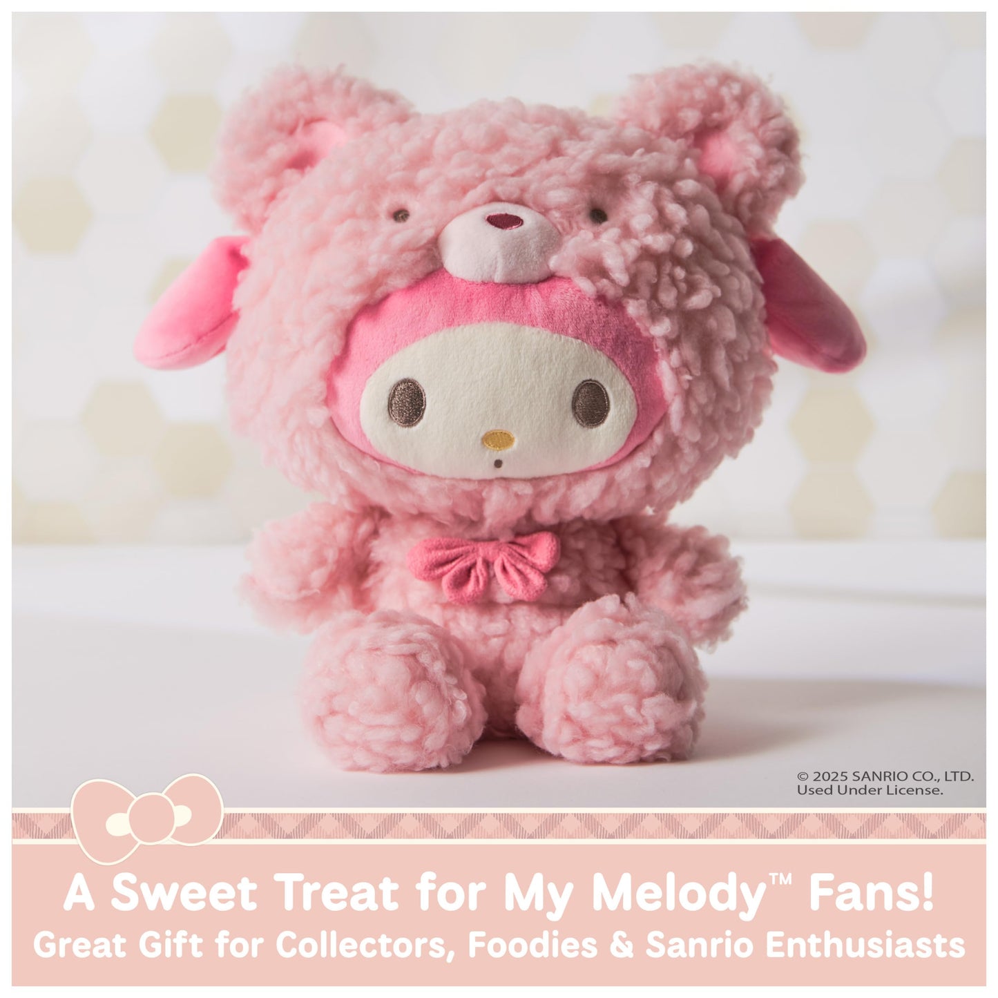 GUND Sanrio My Melody 10-Inch Plush in Café Latte Bear Outfit for Ages 1+