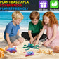 Maxdecoer Large 3 Pcs 3D Printed Articulated Sea Animals, Flexible Octopus Ray and Starfish Desk Pets, Ocean Fidget Toys for Kids Adults, Sensory Desk